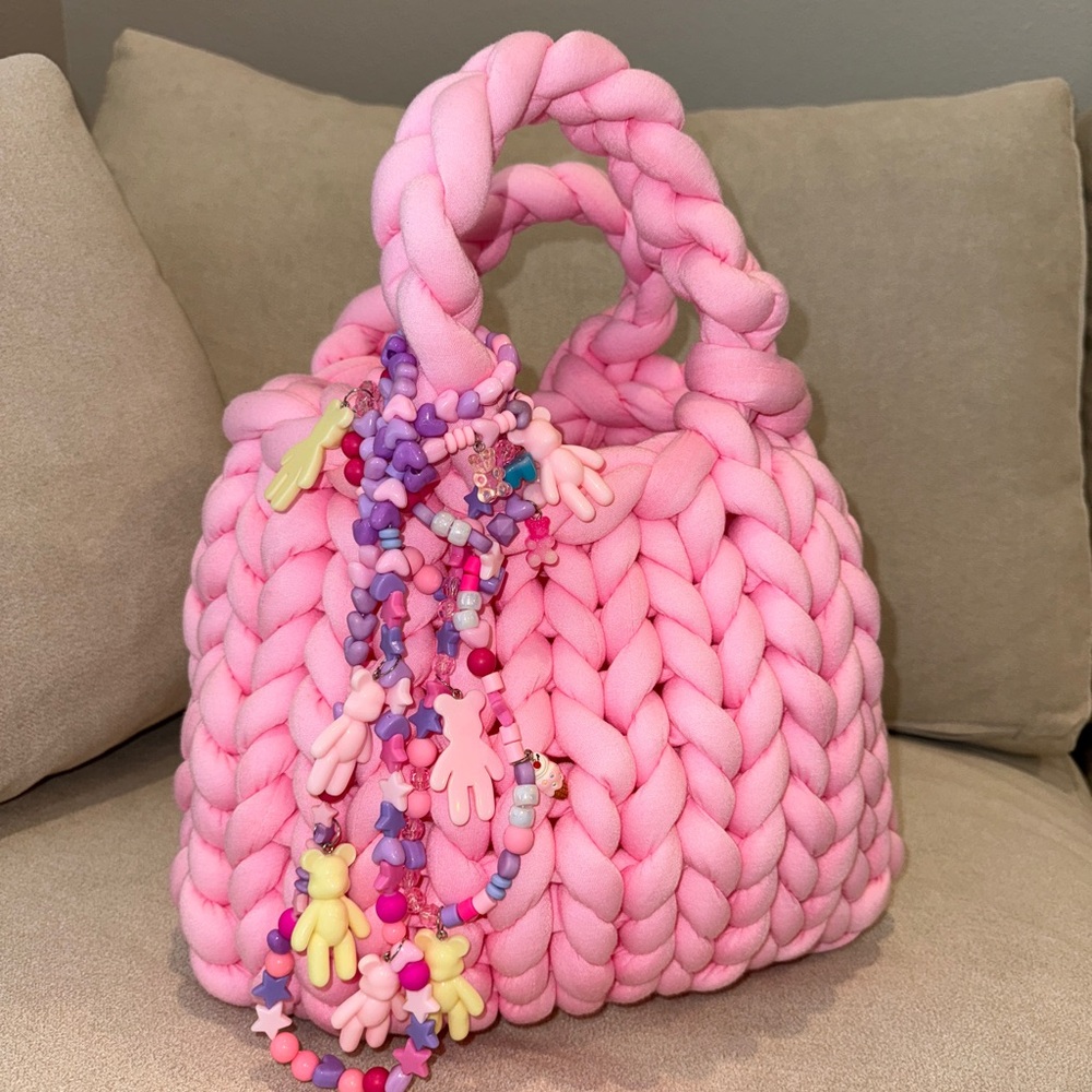 Knit Tote Bag Y2K Viral